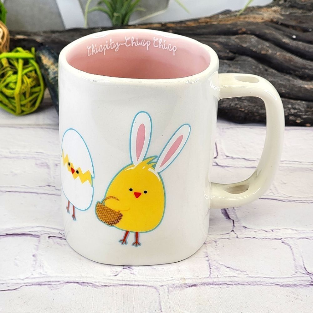 Arlington Designs Easter Bunny Chicken 'Chirpity-Chirp Chirp' Ceramic Coffee Mug